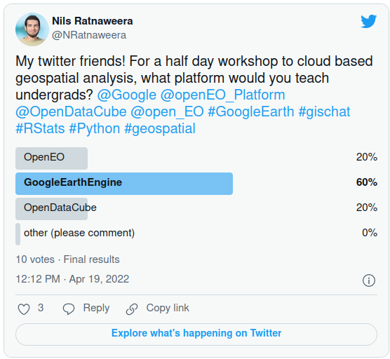 Remote Sensing Geospatial Analysis In The Cloud
